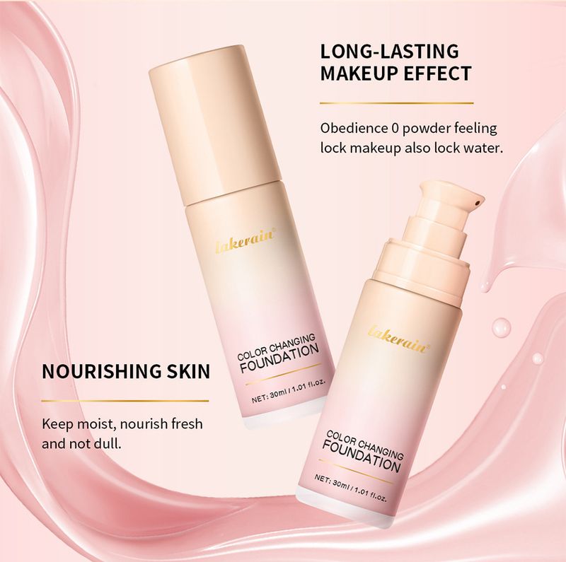 Fondotinta liquido Lakerain Color Changing, crema CC naturale leggera_voghion.com
