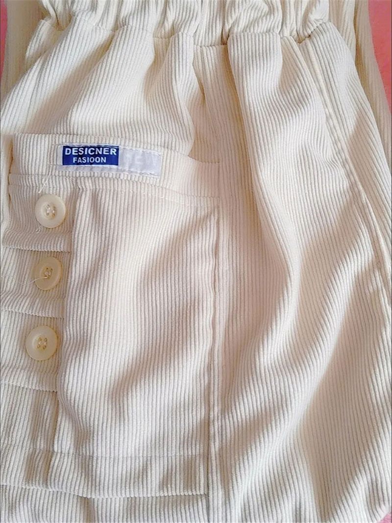 Hot sælgende forår og efterår kvinders corduroy harem koreanske højtaljede blyant casual mom ankel lange retrobukser_voghion.com