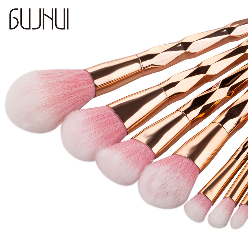 10 Stück Make-up-Pinsel, sechs Seiten, Grundierungspinsel-Set, Beauty-Tools, Make-up GUJHUI Yuncai_voghion.com