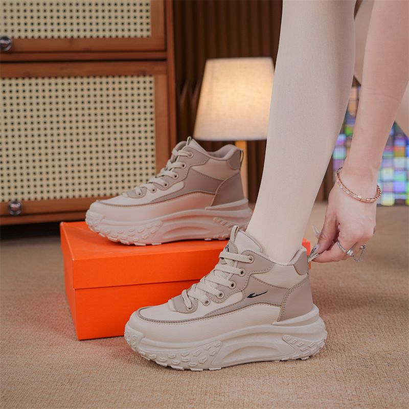 Height Increase Of 5cm Spring Autumn New Sports And Leisure High-top Breathable Soft-soled Dad Shoes_voghion.com
