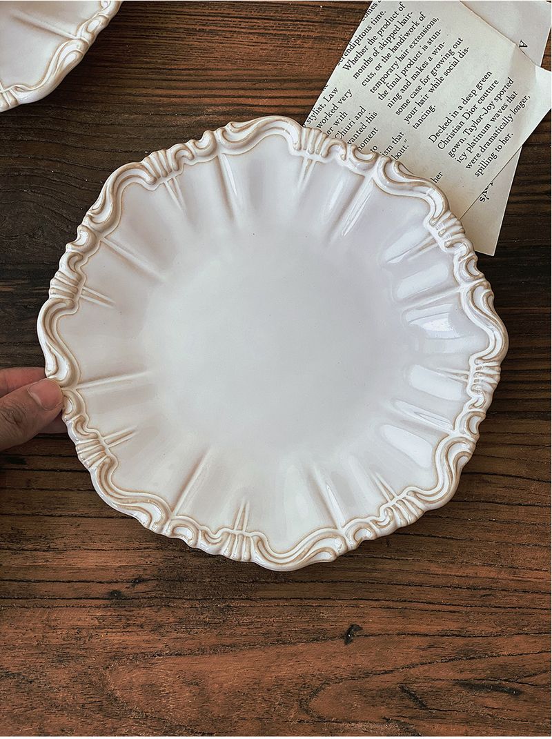 Elegantes Keramikgeschirrset mit Blumenmuster – 12-teiliges Reisschüsseln, Teller und Kaffeetassen im Retro-Stil (mikrowellengeeignet, bleifreie Glasur, für Hotel- und Heimgebrauch)_voghion.com