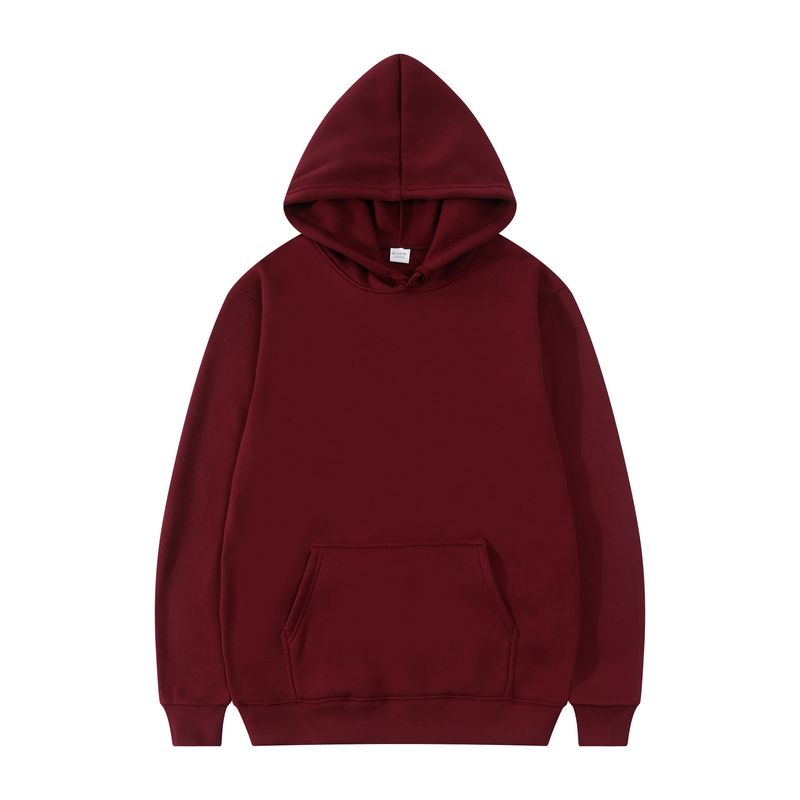 Maglione per uomo donna in autunno inverno, giacca con cappuccio in peluche e spesso, tinta unita, pannello liscio, felpa con cappuccio vuota, stampa_voghion.com