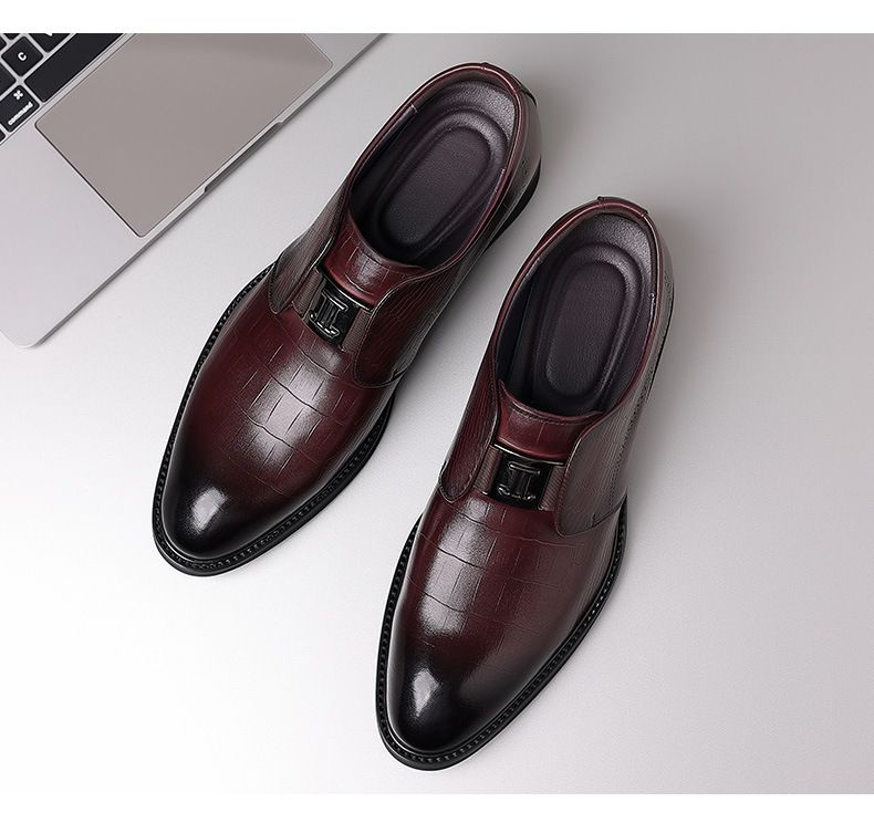 Herren Business-Kleid Schuhe Leder Britische Freizeitschuhe Herren spitze Rindsleder Schuhe Hochzeitsschuhe_voghion.com