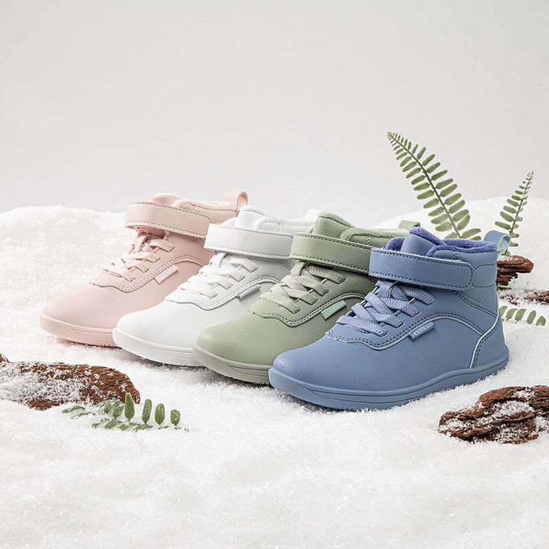 Ermian Winter Children's Leather With Fleece, Short Boots For Boys And Girls, Cold-Proof Walking Shoes_voghion.com
