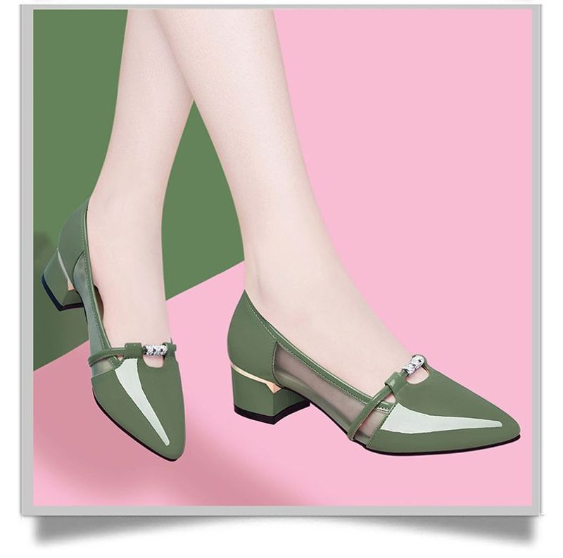 WTEMPO Damen Pumps aus echtem Leder, hochwertig, zum Hineinschlüpfen, Party, Freizeit, Arbeit, Damen, Büro_voghion.com