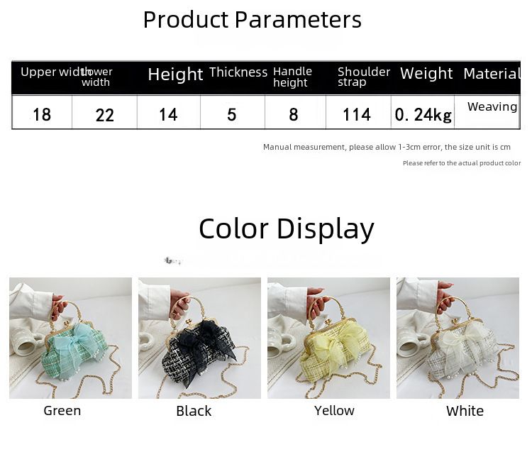 Women's simple gentle handbag 2023 spring and summer new style elegant shoulder messenger bag chain bag women's bag_voghion.com