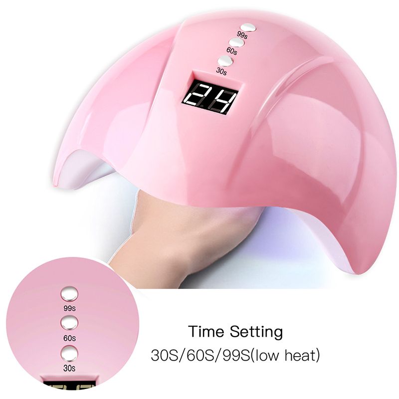 Nageltrockner, 36 W UV-LED-Nagellampe SUN5, Aushärtungslicht für alle Gele, 30 s/60 s/99 s Timer, LCD-Display_voghion.com