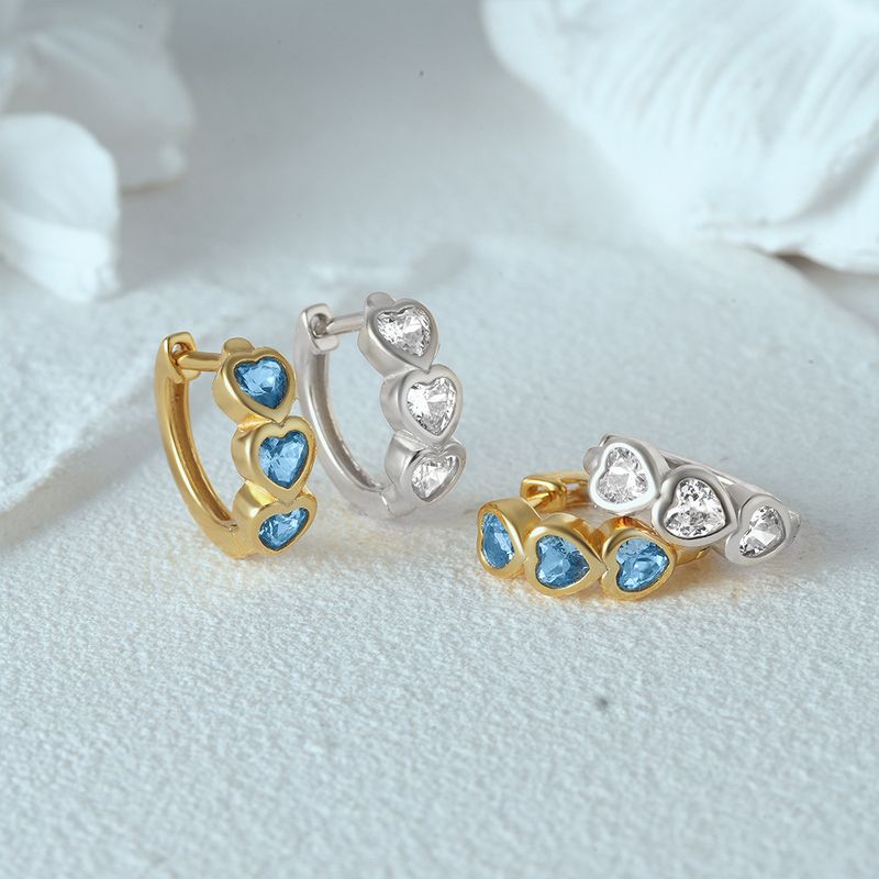 Women's Jewelry Simple S925 Sterling Silver Classic Light Luxury Personality Double Row Diamond Earrings Huggie Earring_voghion.com