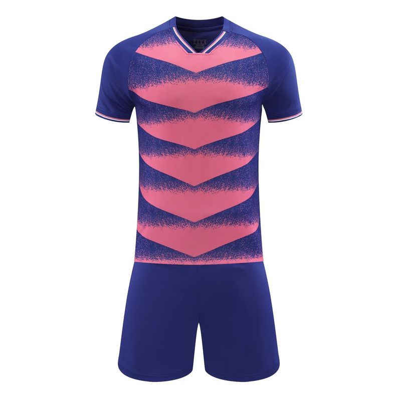 Summer football with breathable quick drying fabric, adult and children's printed size competition training suit_voghion.com