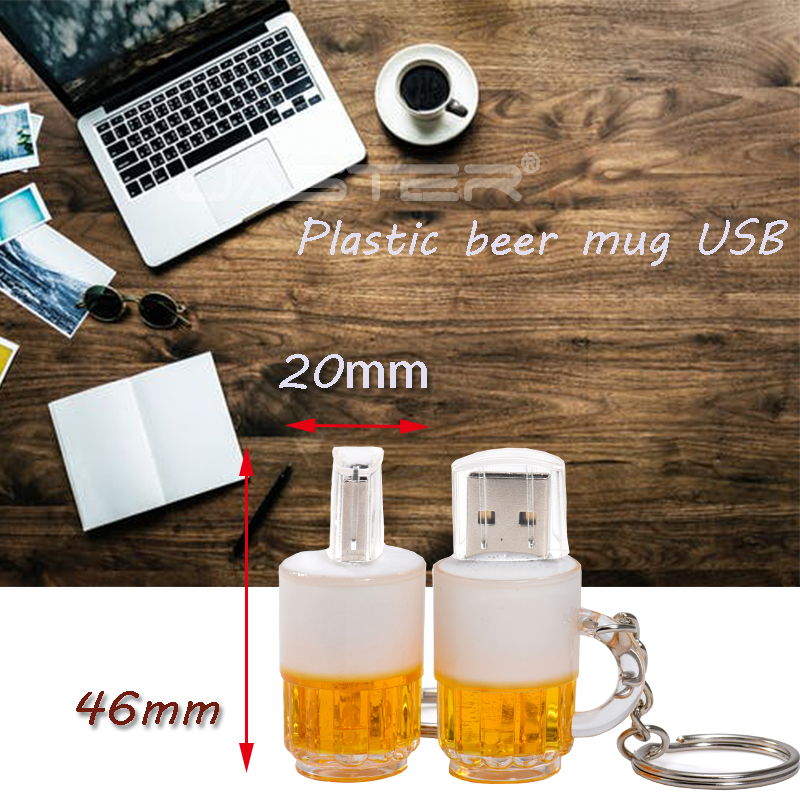 SHANDIAN Beer Keyshain Drive 32GB 16GB 8GB 4GB USB 2.0 Flash Memory Card U Stick_voghion.com