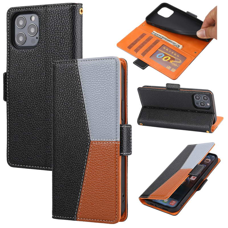 Custodia protettiva flip cover in pelle per iPhone 13, Samsung A53_voghion.com