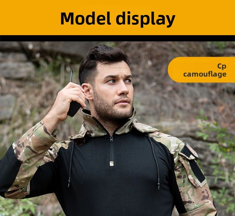 Hanye Outdoor New Dragon Armor Set Frog Tuta da combattimento a maniche lunghe da uomo, mimetica, tattica_voghion.com