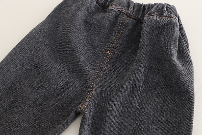 Abbigliamento per bambini primavera autunno 2025, edizione coreana, camicia casual a maniche lunghe, jeans, set da due pezzi, bello e_voghion.com