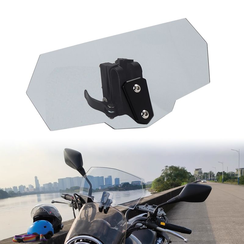 Motorfietsmodificatieonderdelen verhoogd, geschikt voor Honda Kawasaki verstelbare voorruit, windscherminstallatie_voghion.com