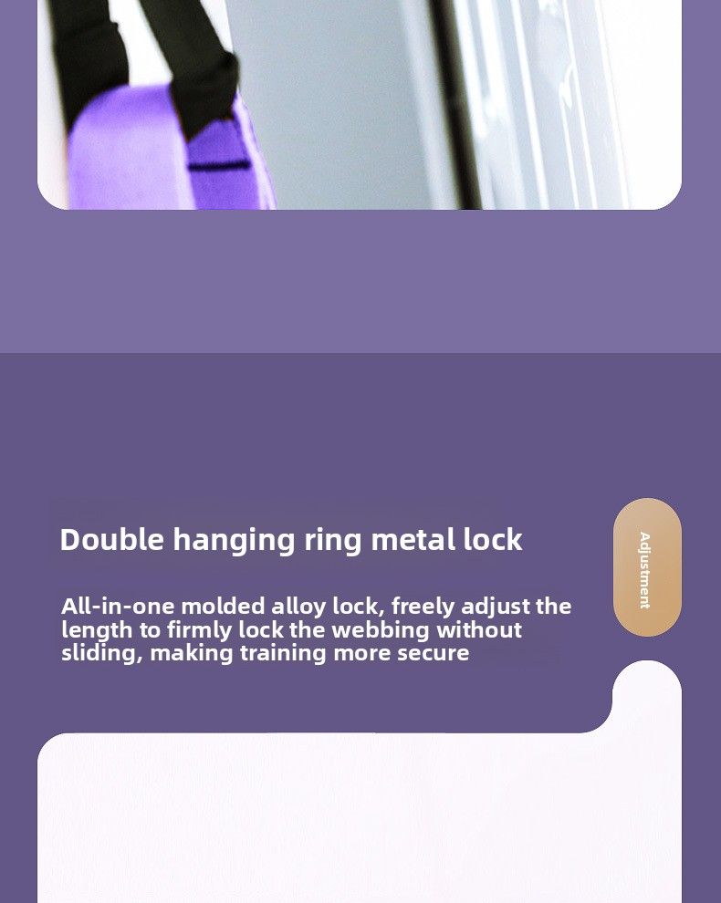 Aerial Yoga Home Backbend Trainer Shoulder And Back Stretch Strap Door Hanging Inversion Rope_voghion.com