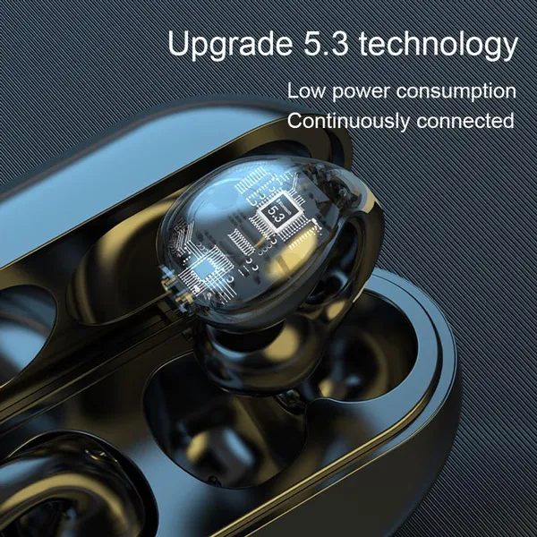 Auricolari Bluetooth 5.3 a conduzione ossea, auricolari wireless, auricolari impermeabili TWS, auricolari sportivi con gancio per l'orecchio._voghion.com