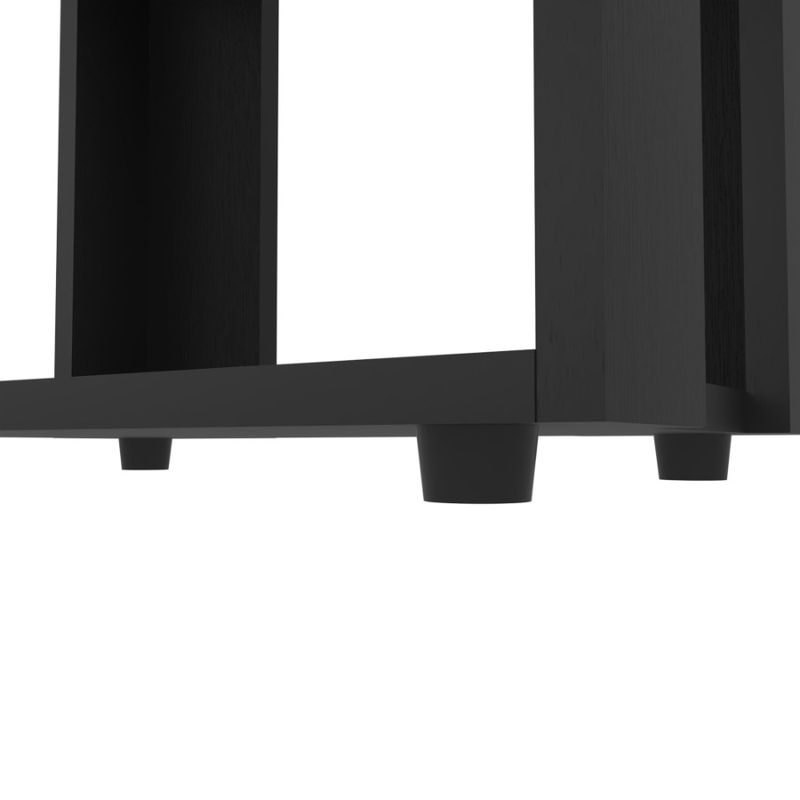 MOBILI Libreria aperta nera con contenitore Modoc FM Melaminico_voghion.com