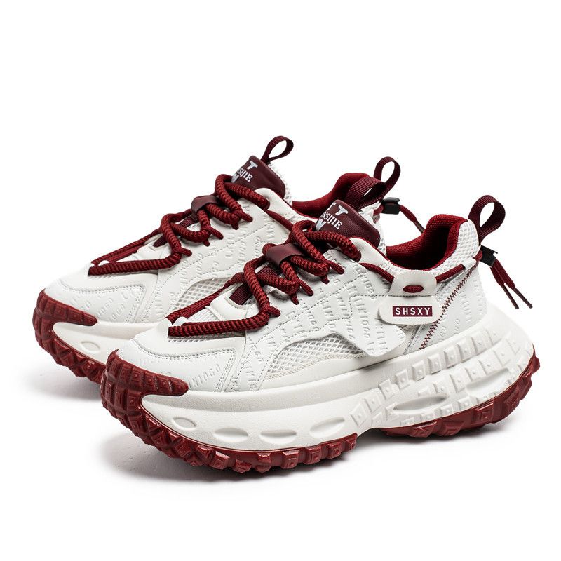 European Station Niche Herren-Frühlingsschuhe, lässig, sportlich, vielseitig, mit dicker Sohle, für Studenten, mit Höhenverstärkung_voghion.com