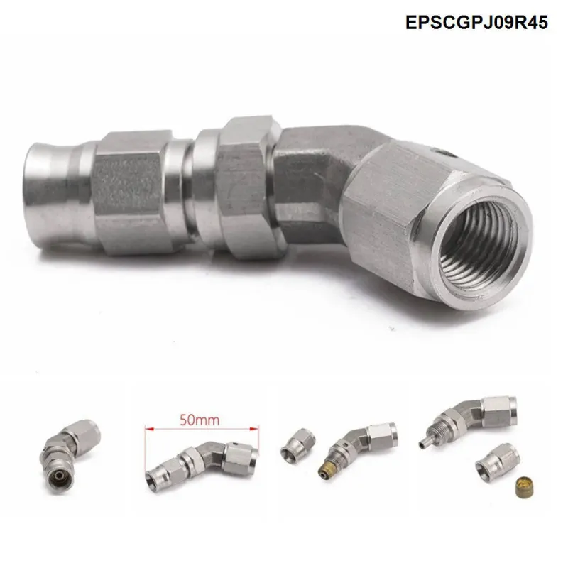 1PC Aço Inoxidável AN3 para AN -3 Extremidades de Mangueira Giratória de Freio Reto Encaixe de Carro EPSCGPJ_voghion.com