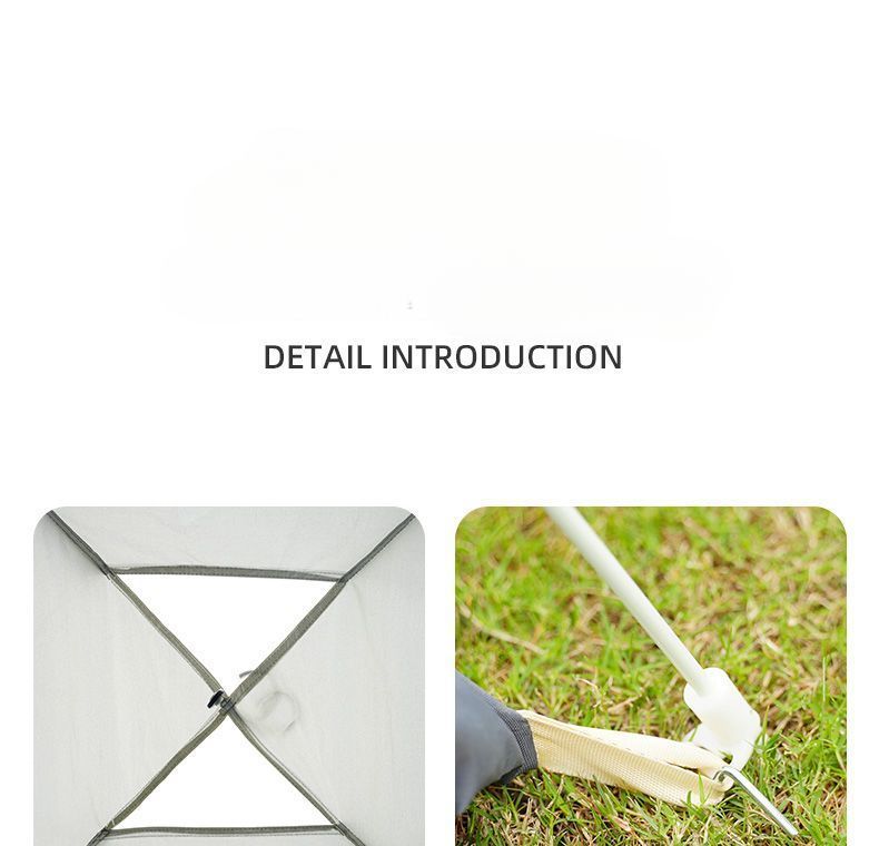 Tent 2-Person Thickened Equipment Portable Automatic Pop-Up 3-4 Person Camping Outdoor Rainproof Beach Sunshade_voghion.com