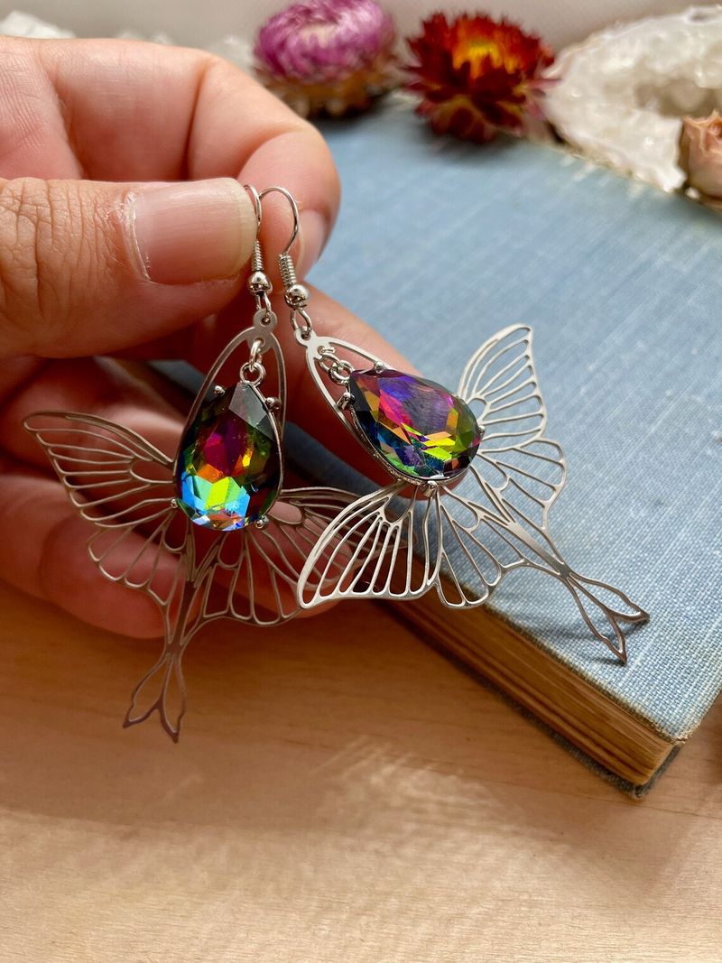 Sieraden & Accessoires Holle Flash Vlinder Mot Hanger Oorhaak_voghion.com