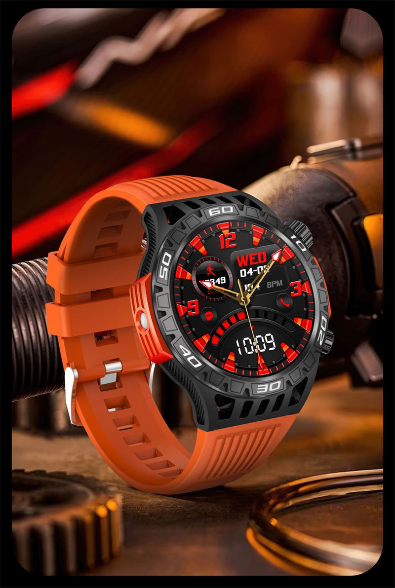 New Flashlight Smart Watch Men Heart Rate Sports Fitness Tracker IP68 Waterproof Calling SmartWatch For Huawei Xiaomi_voghion.com