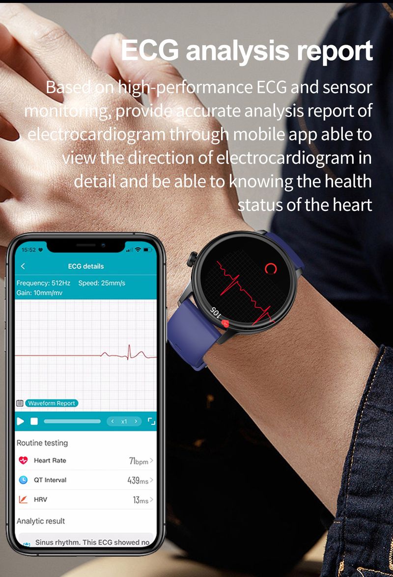 Akıllı Saat Bluetooth Arama, AMOLED Ekran, Sağlık Takibi (Kalp Atış Hızı/Uyku/Adet Döngüsü), Su Geçirmez, Manyetik Şarj, iOS Uyumlu_voghion.com
