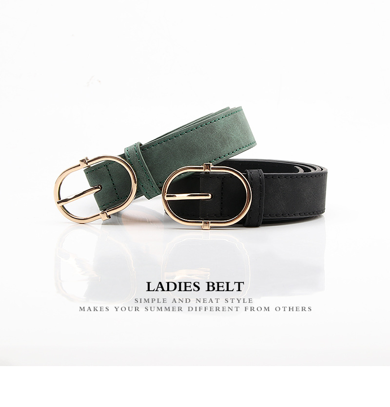 2023 Cintura da donna di nuova vendita Pulsante giapponese Moda opaca Cintura in PU di alta qualità Abbigliamento per ragazze Cinghie decorative abbinate_voghion.com