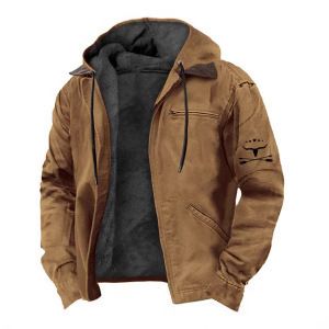 Felpa con cappuccio multicolore stampata in 3D digitale con cerniera, giacca in pile di cotone e cappello per uomo_voghion.com