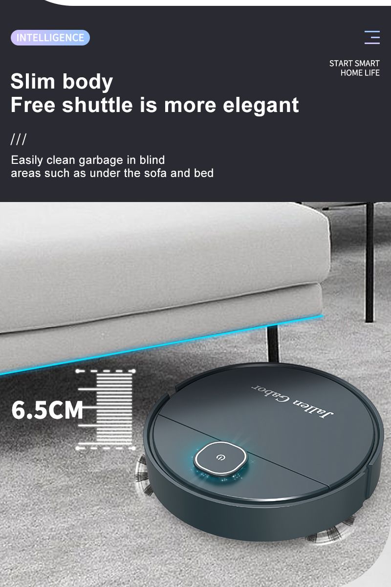 Kehrroboter intelligente 3 in 1 per Zuhause, Mini-Kehrmaschine, Kehren und Staubsaugen, Kabelloser Staubsauger, Kehrroboter Für Den Heimgebrauch_voghion.com