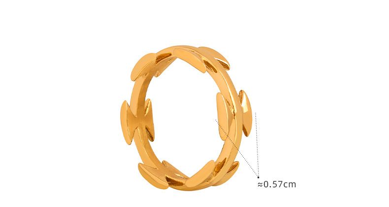 Vintage Ring Ring Niche Simple Titanium Steel Bow Ring Jewelry_voghion.com