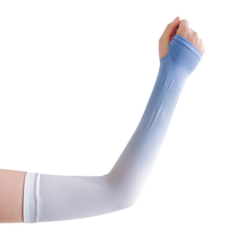 Cyclisme d'été pour hommes et femmes, couleurs changeantes, protection solaire, manches en soie fine, résistant aux UV_voghion.com