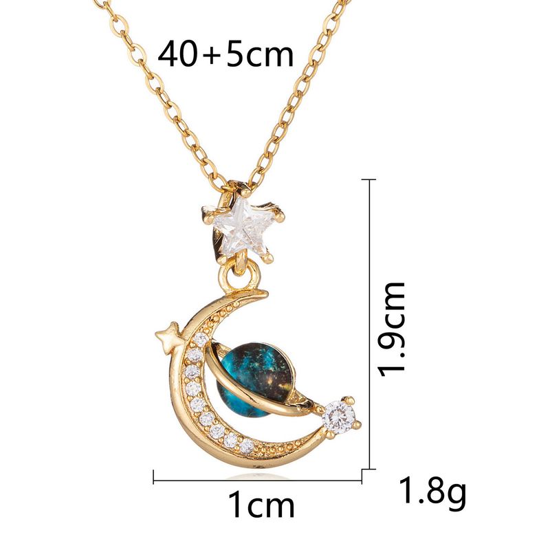 Titanium steel does not fade necklace Europe and the United States shell butterfly fishtail moon light luxury clavicle chain all senior sense necklace_voghion.com