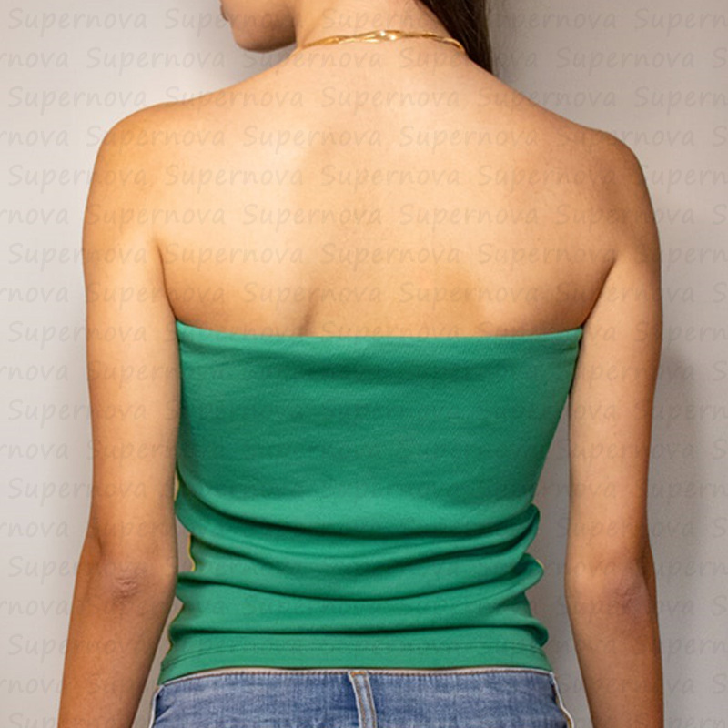 Estetisk retro hot girl bokstäver innerrör topp slim fit agave tryckt väst_voghion.com
