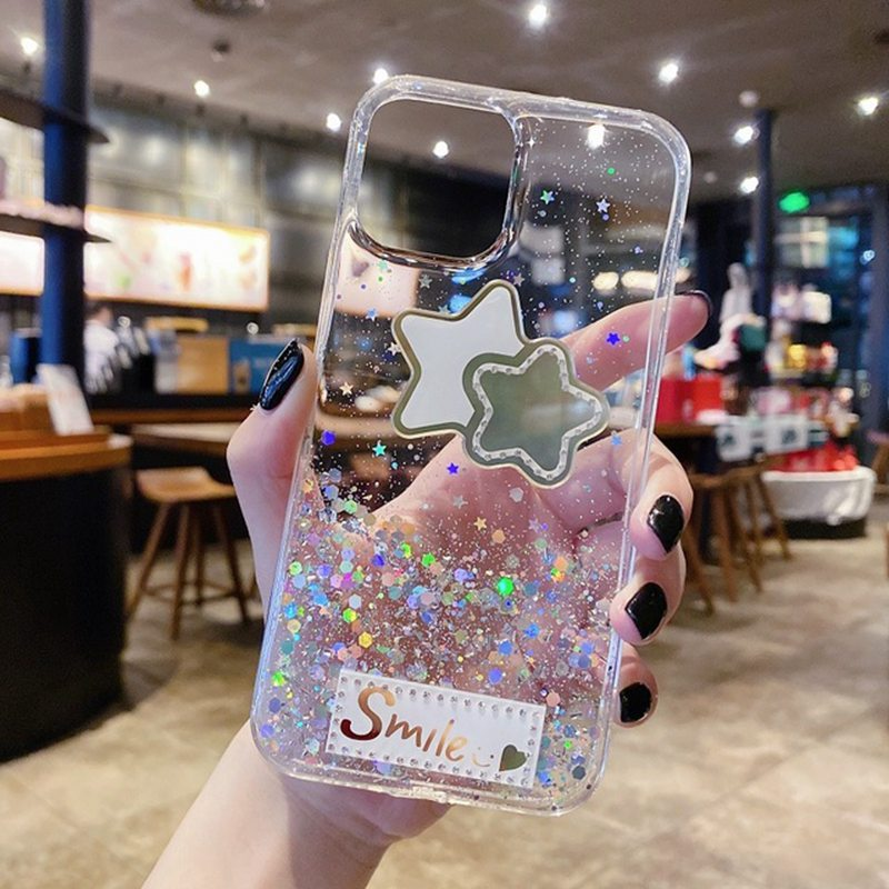 Bling Glitter Star Cassa Del Telefono Per Xiaomi Redmi Nota 11 10 11S 10S 9S 7 8 9 Pro Max 8T 9T 9C 10A 9A 8A 7A Molle Del Silicone Ba_voghion.com