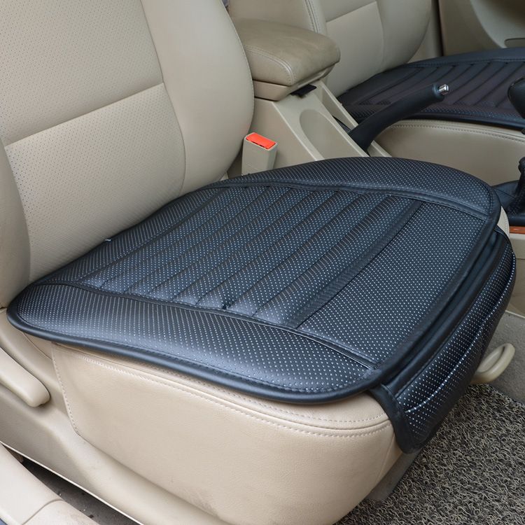 PU Leather Front Four Seasons Anti Slip Mat Single Seat Cushion Cover Universal Auto Chair Pad Car Styling_voghion.com