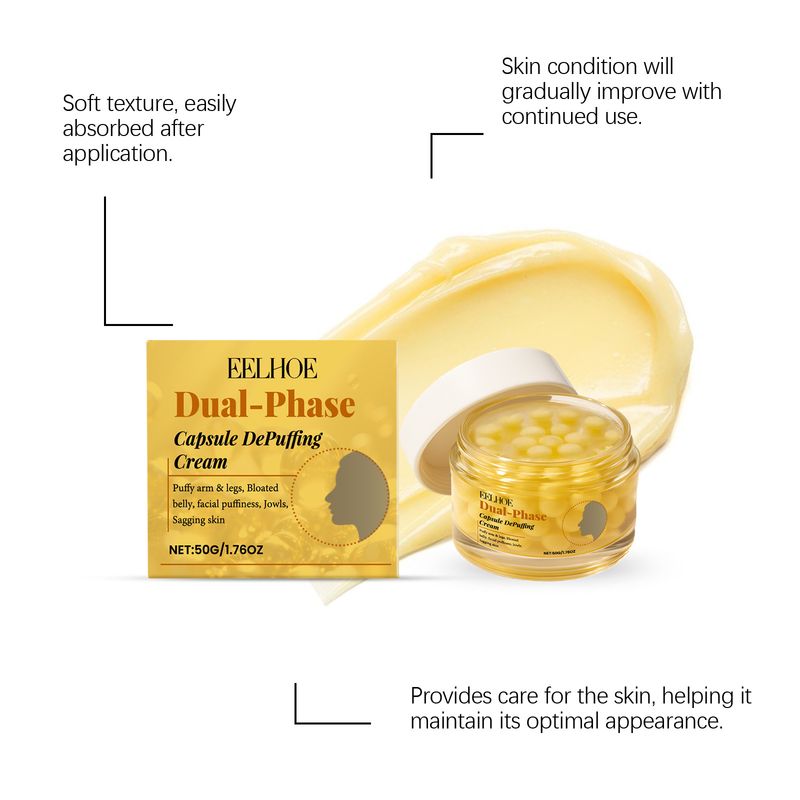 EELHOE Double Effect Capsule Gentle Elasticity Smooth Delicate Daily Moisturizing Skin Care Cream_voghion.com