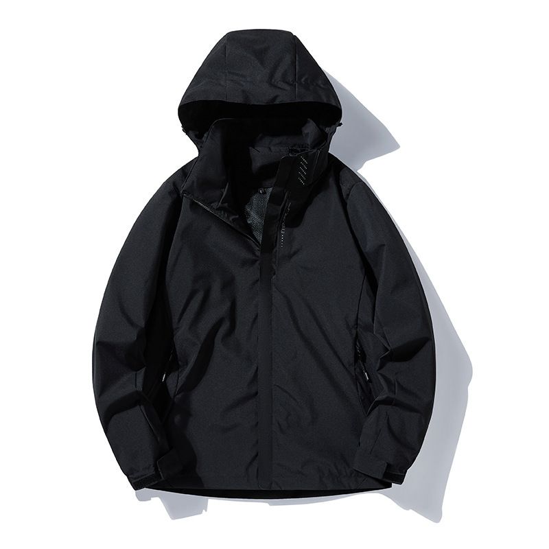 Nuovi modelli da uomo per l'outdoor, primavera e autunno, strato singolo, cappuccio staccabile, impermeabile, antivento, traspirante, marchio alla moda, sottile_voghion.com