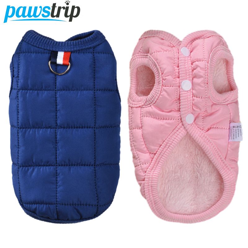 Jaqueta de inverno Pawstrip para cães pequenos da PawParty Store_voghion.com