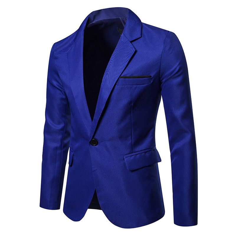 Abito professionale da uomo slim fit oversize primavera e autunno 2019, top monopezzo, abito con un bottone_voghion.com