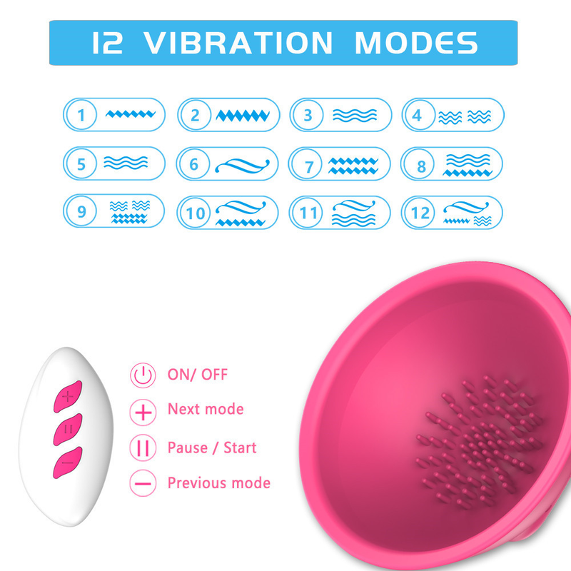 Vibrador estimulador de crecimiento de senos con control remoto, succionador de pezones, vibrador, juguetes sexuales para mujeres adultas_voghion.com