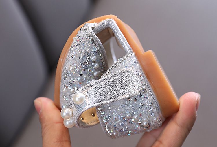 Neu Mädchen Prinzessin Einzelnen Schuhe Diamant Kleine Große Kinder Dance Performance_voghion.com