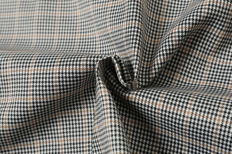 Eon Modish 25 Autumn New American Street Style Houndstooth Oversized Lapel Jacket_voghion.com