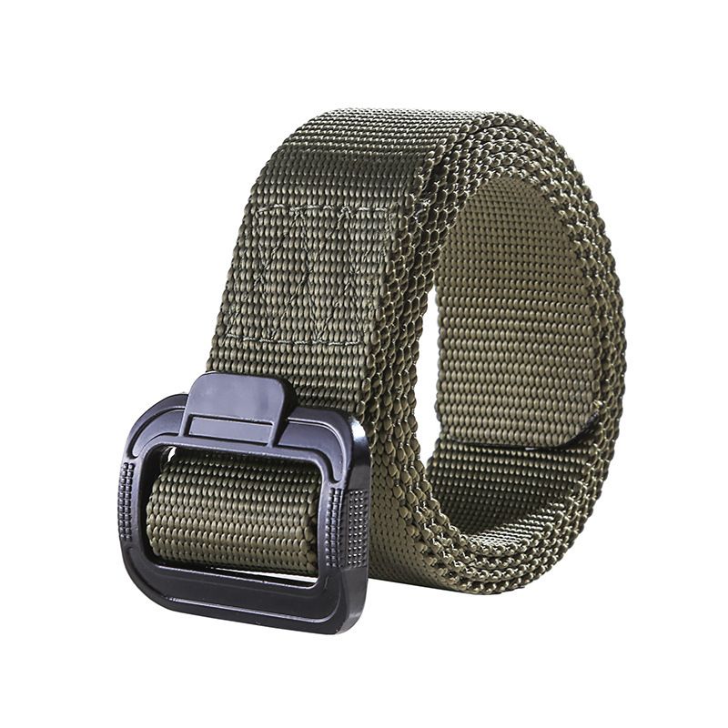 Alloy Buckle And Hook Tactical Belt , Tri-color Braided Inner Belt_voghion.com