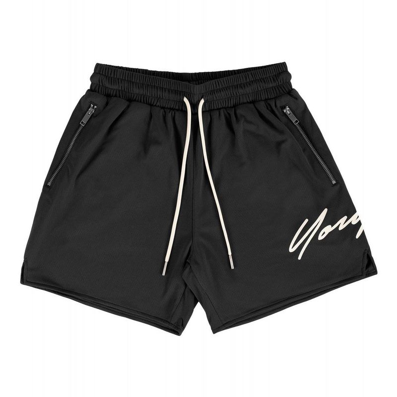 American Boys Instagram Basketball Zipper Mesh Shorts Loose Summer Men's Thin Ice Silk Quick Drying Capris_voghion.com