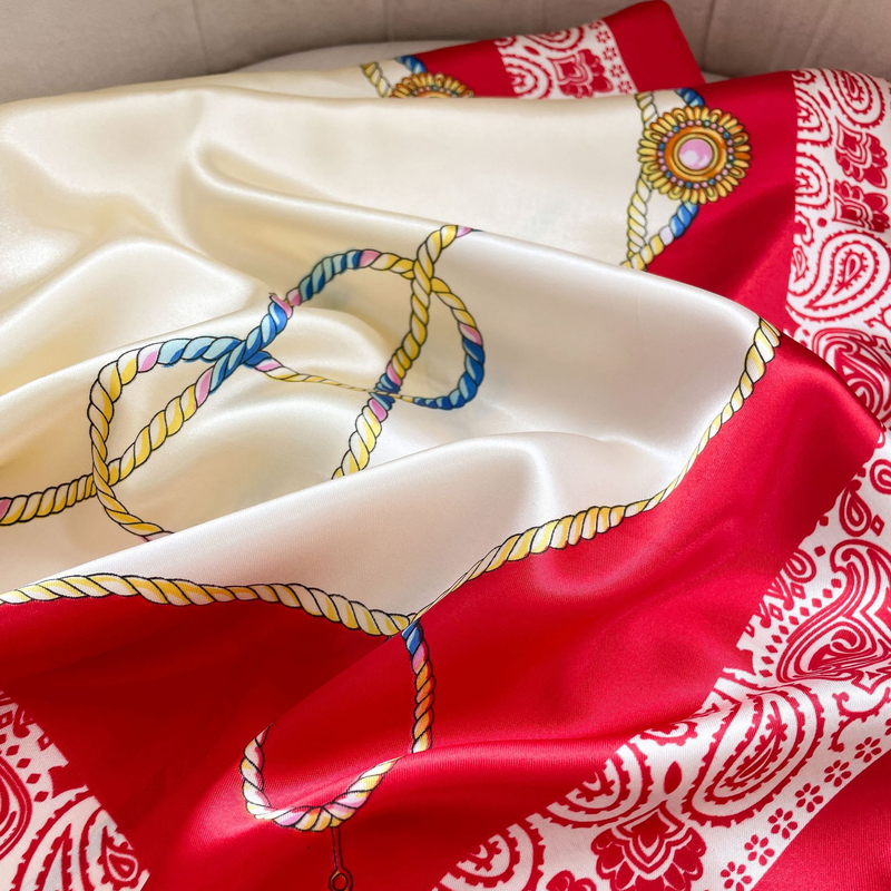 Nuova versione coreana sciarpa per protezione solare Scialle sottile da donna Capispalla estivo con stampa sciarpa da spiaggia lunga oversize_voghion.com