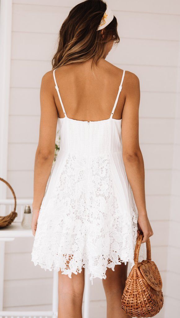 2020 Summer Fashion Sexy Strap Lace Dress Women's Wear_voghion.com