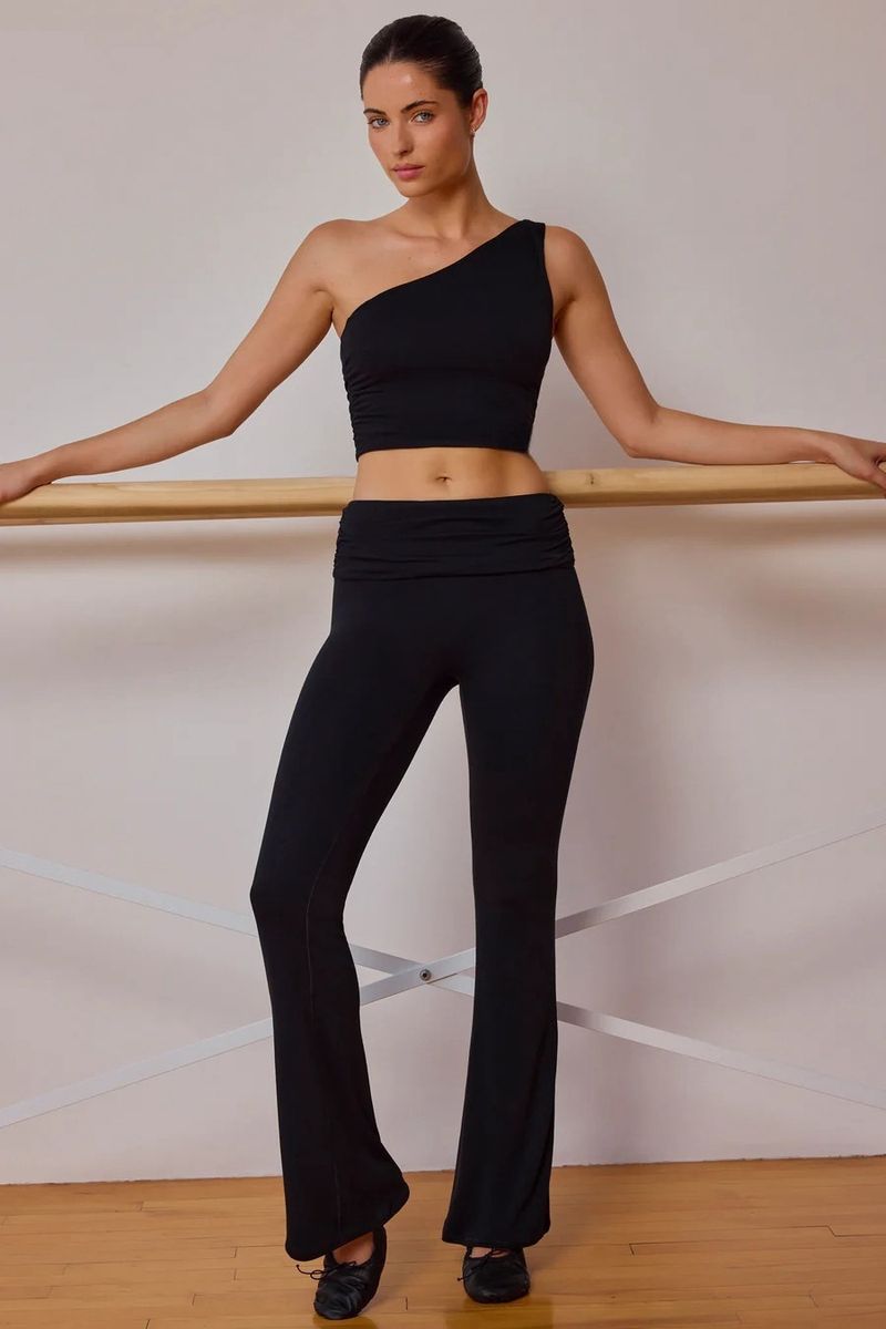 New Tight Tank Top Yoga Quick Drying Twisted High Waisted Horn Casual Versatile Fitness Exercise Set_voghion.com