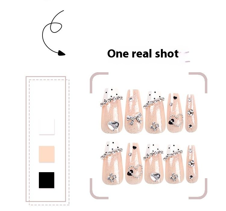 Bljeskajući dijamant, bljeskajuća mašna, uzorak krave, okrugla točkica, nosi oklop, ljubav, sjajni puder, led, prozirna ploča za nokte_voghion.com