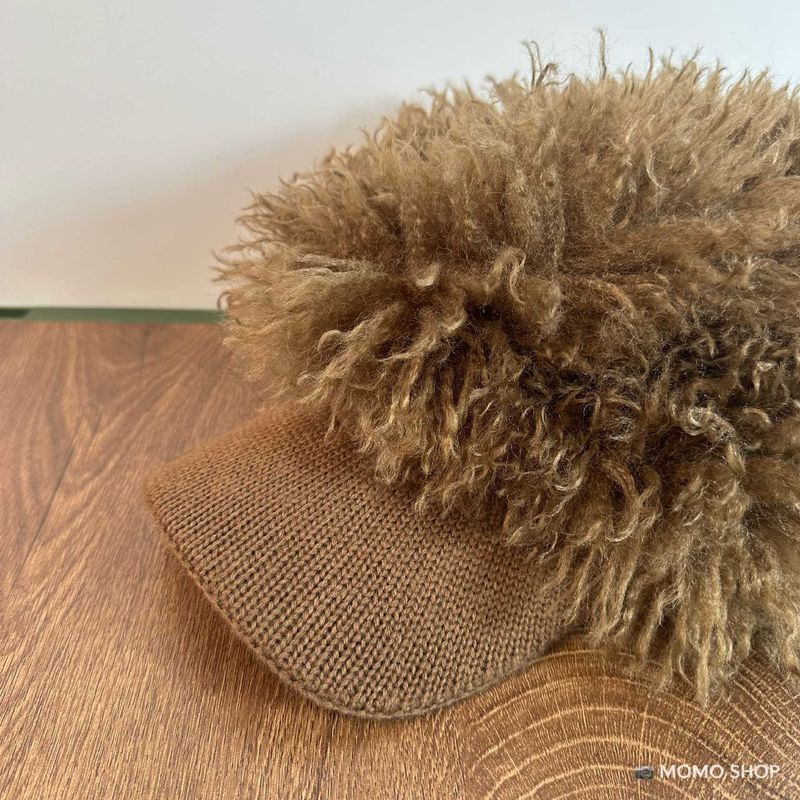 Gorra de béisbol de punto de felpa dulce y fresca para otoño e invierno con la misma cara de moda para hombres y mujeres_voghion.com